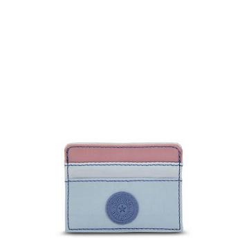 Kipling Cardy Card Holder Tassen Lichtblauw Roze | BE 2054BE